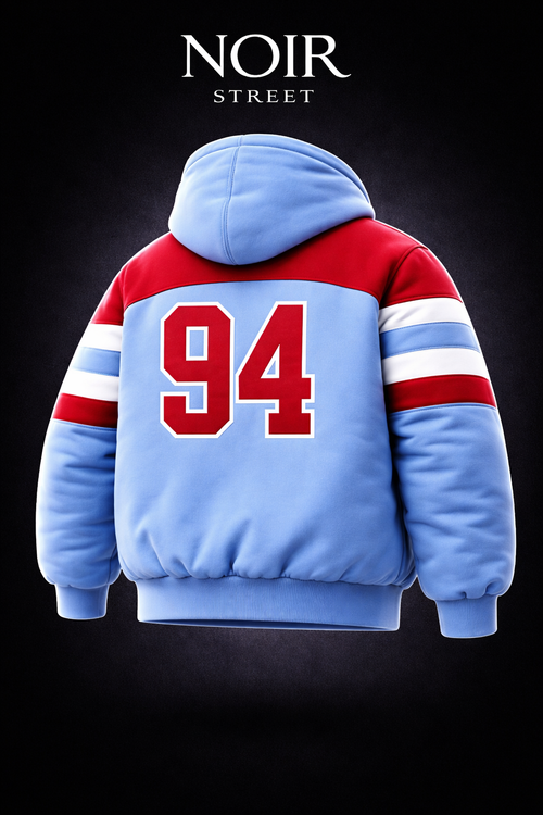 Sup Filled Zip Up Hooded Sweatshirt